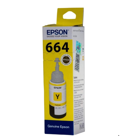 Epson 664 YL Ink Bottle (Yellow) - 70 ml